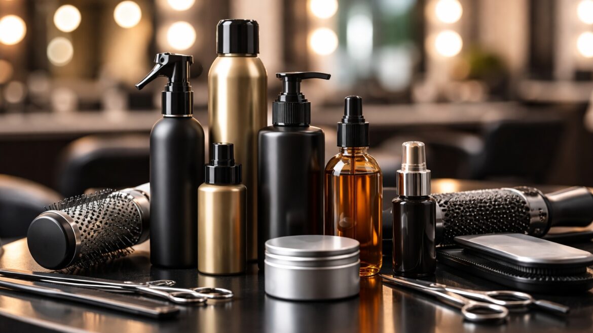 Professional hair salon accessories for countertop use